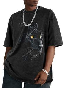 T-shirts graphiques surdimensionnés personnalisés pour hommes-T-shirts à col rond imprimés par sublimation Livraison rapide Tops à la mode de rue en gros - Product Image 6