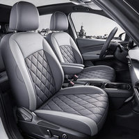 Housse de siège de voiture en cuir diamantée entièrement couvrante, durable et confortable, personnalisée OEM, ensemble complet pour Volkswagen ID.3 2019-2025