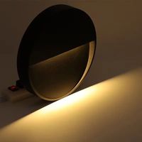 Penjualan terlaris harga pabrik 3W LED tahan air IP65 bahan PC gaya Modern dinding Sensor sentuh kontrol untuk Hotel dalam ruangan luar ruangan