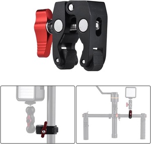 Pinza <span class=keywords><strong>de</strong></span> Sujeción Crab Pliers Super Clamp con Rosca <span class=keywords><strong>de</strong></span> 1/4 y 3/8 para Cámara DSLR, Monitor LCD, Luz <span class=keywords><strong>de</strong></span> Estudio, Brazo Mágico, Accesorio <span class=keywords><strong>de</strong></span> Estudio Fotográfico - Product Image 3