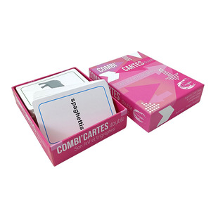 Cartes Flash de stratification brillante de haute qualité personnalisées enfants débutants mot apprentissage jouets éducatifs papier prix d'usine - Product Image 1