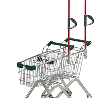 Chariot de courses pliable en métal à mailles pour enfants, léger, imperméable, pour usage intérieur/extérieur, écologique, avec poignée réglable
