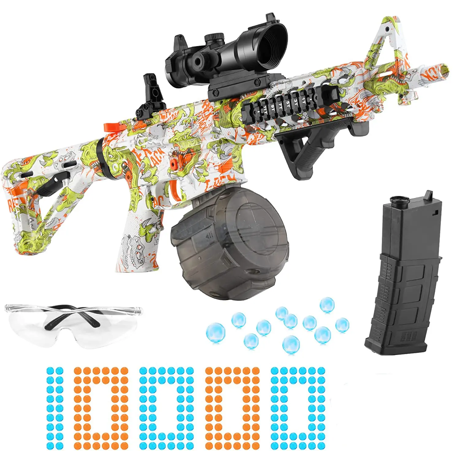 BoTu M416 Gel gun balls Submachine Toy Gun AUG Splatter Ball CS Outdoor Shooting Game Sniper Rifle For Boy Adult Gift