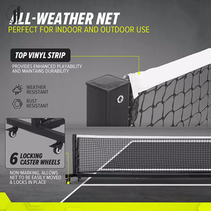 JH 22FT*36INCH Semi-permanentes Profi-<span class=keywords><strong>Pickleball</strong></span>-Netz im gleichen Stil, hochwertiges <span class=keywords><strong>Pickleball</strong></span>-Netz mit Rollen für erhöhte Nutzung und erhöhte Leistung - Product Image 2