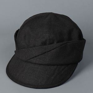 Béret simple en coton et lin pour femme, style décontracté printanier, tendance, chapeau de gavroche respirant anti-UV - Product Image 1