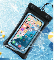 Sac étanche pour téléphone en gros d'usine, échantillon gratuit en PVC, taille universelle, étui pochette étanche IPX8 pour téléphone portable