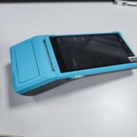 Terminal POS Android 11 Pintar Portabel Layar Sentuh 5.5" dengan Pemindai 1D/2D dan Printer Thermal untuk Restoran/Toko