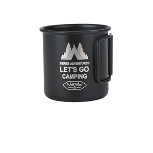 แก้วอลูมิเนียมอัลลอยด์แบบพับได้สีดำ 350 มล. แก้วน้ำสำหรับตั้งแคมป์กลางแจ้งแบบพกพา - Product Image 4