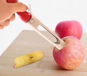 Facile à utiliser, Gadgets de cuisine Cool, outil en acier inoxydable, éplucheur de pommes de fruits multifonctionnel - Product Image 2