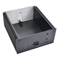 Fabrication de boîtiers haut de gamme pour enceintes audio domestiques en aluminium anodisé, usinage CNC, découpe laser de tôle, pliage, brochage