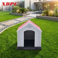 Nichoir pour chien en plastique de luxe extra large pour chiens géants, abri pour animaux de compagnie résistant aux intempéries, pour l'extérieur