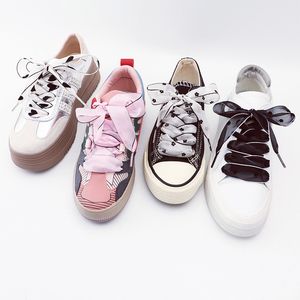 <span class=keywords><strong>Lacci</strong></span> per scarpe intrecciati larghi 2.5cm alla moda Sneaker in filato a pois <span class=keywords><strong>lacci</strong></span> per scarpe piatte 80/100/120/140CM accessori per scarpe 1 paio - Product Image 3