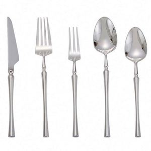 Heavy Weight 304 Stainless Steel Silver Cutlery Set Silverware Flatware Spoon Fork Knife for Wedding Hotel Party Home - Product Image 1