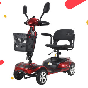 Scooter Eléctrico de Cuatro Ruedas, 15 mph, Plegable, de Aleación de Aluminio, para Uso en Exteriores, Cuidado en el Hogar y Hospitales - Product Image 1