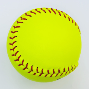 Pelota de Softbol de Cuero de 12 Pulgadas con Diseño de Logotipo Personalizado, Núcleo de PU, Lanzamiento Rápido COR .47, 375 LBS, Aprobada por la <span class=keywords><strong>ASA</strong></span> - Product Image 4
