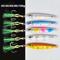 WEIHE 30g 40g 60g 80g 100g pêche en eau salée gabarit en métal gabarit à la traîne maquereau naufrage rapide pas lent gabarits en métal leurre de pêche