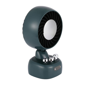 Kipas Mini Cerdas Desktop Portabel Terbaru Baterai Isi Ulang 3600mah Angin Kencang Layar LED Kepala Goyang Otomatis - Product Image 3