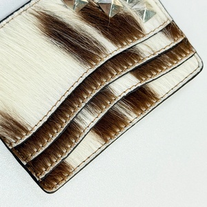OEM Eco-friendly Handmade Animal Hair Genuine Top-grain Cowhide Slim Designer Card Holder Case Wallet Online-wholesale-shop - Product Image 2