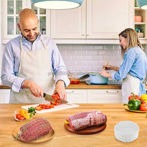 Filet à <span class=keywords><strong>jambon</strong></span> pour fumer 5 m 16 trous Filet à viande rôtie roulée Filet à rôtir <span class=keywords><strong>blanc</strong></span> Élastique Cuisson Fumer Stockage Suspendu Viande <span class=keywords><strong>Jambon</strong></span> Applicateur - Product Image 2