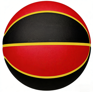 Pallone da <span class=keywords><strong>Basket</strong></span> Professionale Taglia 7, Design Accattivante, Personalizzabile Rosso e Nero, per Allenamento e <span class=keywords><strong>Partite</strong></span>, per Scuole, Squadre Sportive e Club - Product Image 1