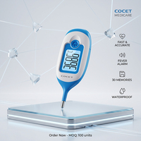 Termometer Digital elektronik, pengukur suhu listrik Digital debu dan tahan air kelas medis
