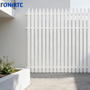 Panel de Valla de Aluminio de 12 Pies con Diseño de Riel Cerrado Ecológico Estilo Australiano, Columna de Aluminio de 6 Pies con Punta de Lanza, Anti-UV e Impermeable - Product Image 1