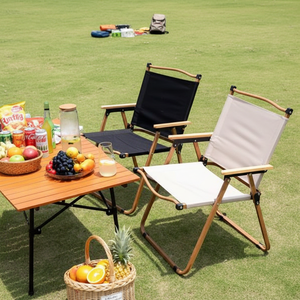 كرسي تخييم كيرميت بالجملة، كرسي تخييم خفيف الوزن قابل للطي للاستخدام الخارجي وسهل الحمل - Product Image 1