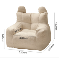 Fauteuil d'intérieur Teddy Bear Hug Bean Bag pour enfants Convient aux tout-petits de 2 à 4 ans