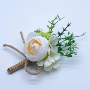 Fleurs Corsage broche boutonnière boutonnière hommes mariage Bracelet demoiselle d'honneur mariage boutonnière témoin Corsage - Product Image 4