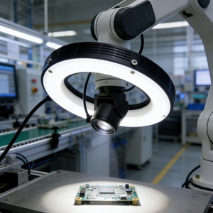 Светодиодный кольцевой светильник для автоматизированной визуальной инспекции, 10 градусов, внешний диаметр 90 мм - Product Image 1