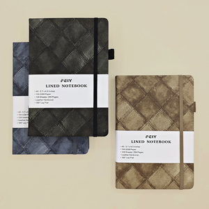 Taccuino A5 Nero Personalizzabile 2026 con Logo Personalizzato, Quaderno a Righe con Copertina Rigida in Pelle, Diario con Stampa Personalizzata - Product Image 3