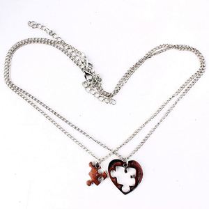 Amant Jumelé Couple En Acier Inoxydable Pendentifs <span class=keywords><strong>Collier</strong></span> Coeur Puzzle Colliers pour Amant Femme Homme Amis Famille <span class=keywords><strong>Collier</strong></span> <span class=keywords><strong>Collier</strong></span> - Product Image 6