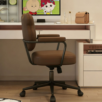 Chaise de bureau en cuir - Design moderne, confortable et imperméable pour la maison/le bureau, confort pour une longue utilisation assise