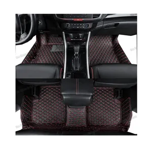 Leather car floor mats for honda accord carpet rug accessories auto 9th 2013 2014 2015 2016 2017 carpet cover pad