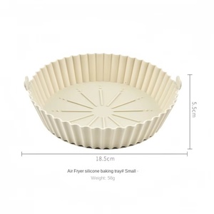 Hot Sales Kitchen Accessories Eco-Friendly Food Grade Air Fryer <b>Baking</b> Tray <b>Silicone</b> Air Fryer Liners - Product Image 4
