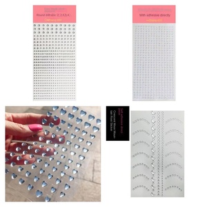 Pegatinas decorativas creativas para premios <span class=keywords><strong>de</strong></span> jardín <span class=keywords><strong>de</strong></span> infantes DIY para niñas, piedra <span class=keywords><strong>de</strong></span> diamantes <span class=keywords><strong>de</strong></span> imitación, cristal acrílico, decoraciones <span class=keywords><strong>de</strong></span> maquillaje <span class=keywords><strong>de</strong></span> diamantes - Product Image 1