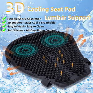 Coussin de siège de moto en silicone, imperméable, absorbant les chocs, universel, pour véhicules électriques, respirant, isolant thermiquement - Product Image 4