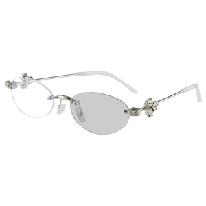 Nuevas Gafas GM de Moda, Color Liso Cambiante, Súper Elegantes, Fotográficas, Sin Montura, con Diamantes, Exquisitas, Ovaladas, para Hombre y Mujer - Product Image 5