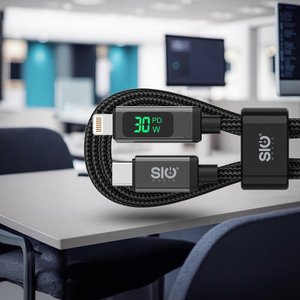 Đen Nylon Bện 1.2M Hiển Thị Kỹ Thuật Số Loại C Để L 30W Nhanh Chóng Sạc Cho Apple Máy Tính Bảng Di Động Cáp Dữ Liệu - Product Image 5