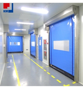 Portes rapides à enroulement en PVC les mieux notées avec capteur infrarouge, portes rapides à récupération rapide pour usine alimentaire, portes rapides à fermeture éclair - Product Image 1