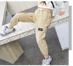 Vêtements pour enfants de couleur noire, pantalon en coton ample de haute qualité pour filles, sweat-shirt avec poches - Product Image 3