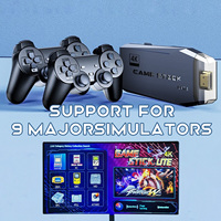 Console de jeu vidéo HD 4K M8 64G & 128G pour TV, PC, projecteur, plus de 40000 jeux rétro, cadeau, 15 émulateurs, manette sans fil 2.4G