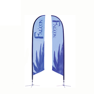Quick Lead Time Custom Advertising Beach Flag High Quality Sublimation Printing Feather Banner Flag