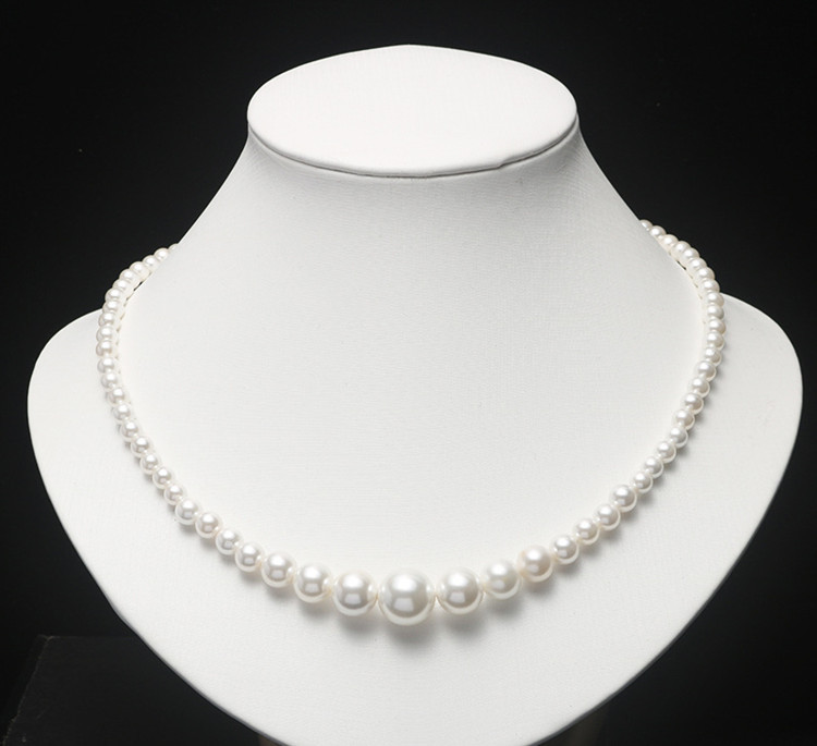 Collier En Perles De Culture D'Eau Douce Blanches/Grises - Argent 925 - Rose-Mimosa - Neuf Avec étiquettes