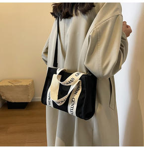Wholesale Casual <b>Small</b> Handbag New Arrival Gentle Woman Canvas <b>Bag</b> Letter Pattern Shoulder <b>Bag</b> For Ladies - Product Image 2