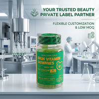 Pabrik ODM Grosir Vitamin Kulit Premium dalam Bentuk Permen Jeli untuk Mendukung Warna Kulit Sehat, Label Pribadi OEM, Pembuatan Formula Khusus