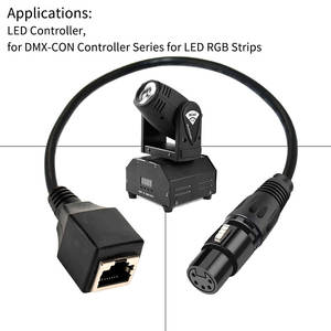 Conector hembra <span class=keywords><strong>de</strong></span> <span class=keywords><strong>Internet</strong></span> XLR a RJ45 <span class=keywords><strong>de</strong></span> 5 pines personalizado con <span class=keywords><strong>cable</strong></span> <span class=keywords><strong>de</strong></span> montaje en panel - Product Image 2