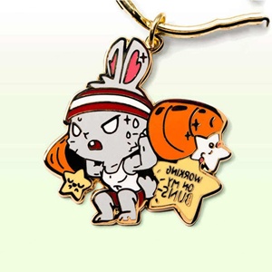 Porte-clés personnalisés en alliage de zinc en forme de lapin, vente en gros, pendentifs promotionnels pour sacs - Product Image 4