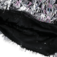 Jupe mi-longue Super Fantasy pour enfants, d'été, à taille haute, à franges colorées et paillettes, ornée de perles, coupe ajustée, style jupe crayon