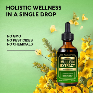 Suplementos de Saúde OEM de Marca Privada, Fórmula Herbal Natural <span class=keywords><strong>3</strong></span> em 1 para Limpeza e Desintoxicação dos Pulmões, Extrato Líquido de Folha de Mullein 60ml - Product Image 5